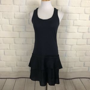 Loft Black Dress Chain Embellishment Sleeveless xs